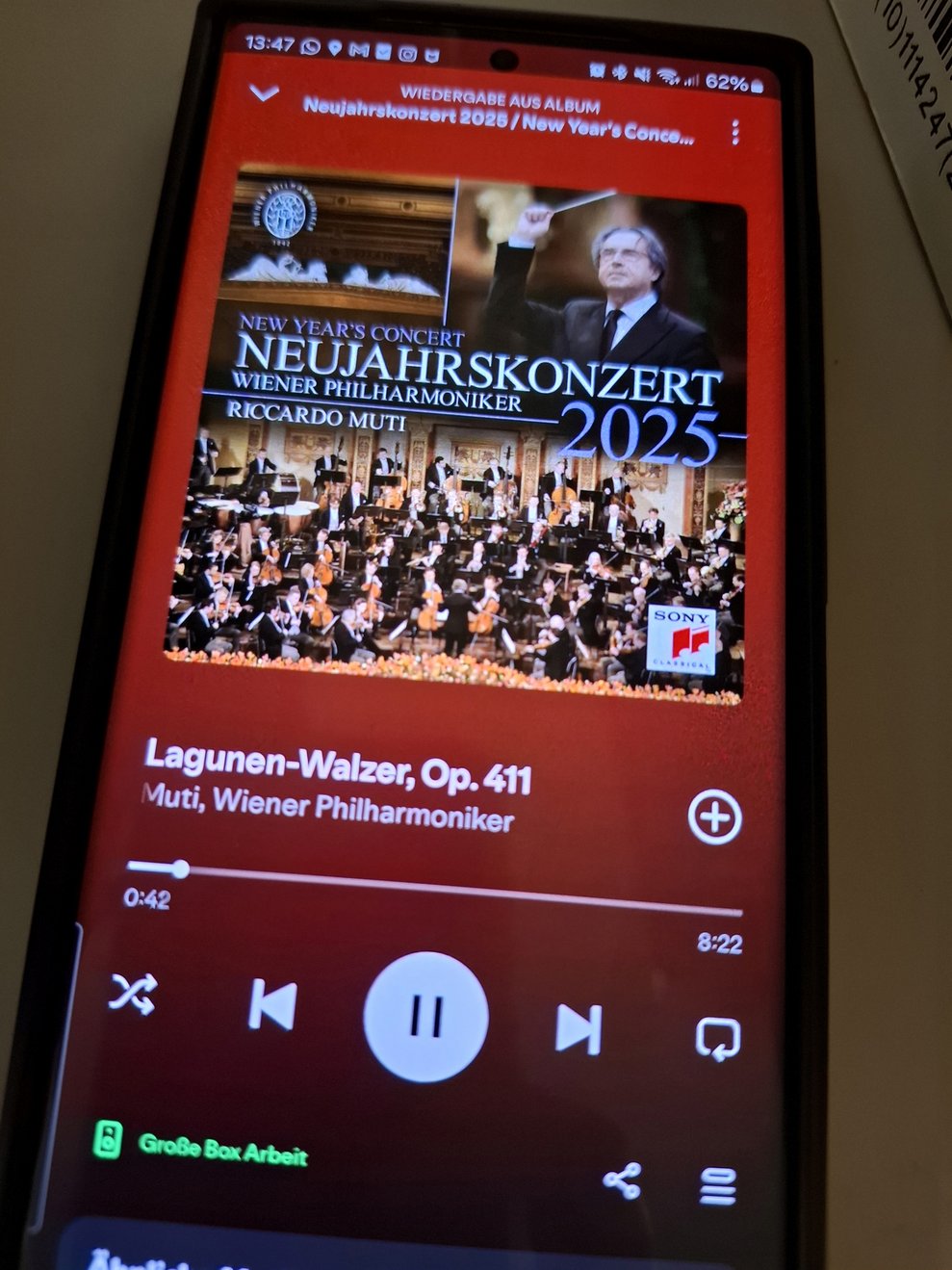 Das Neujahrskonzert konnte man im ganzem Haus hören.