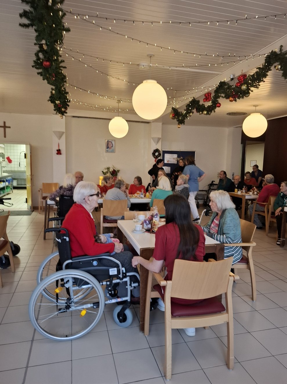 Zur Jause gab es leckere Kekse und belegte Brötchen.