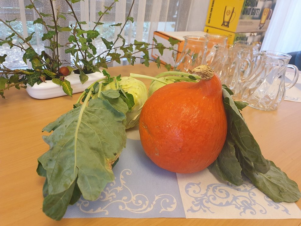 Ein Kürbis.