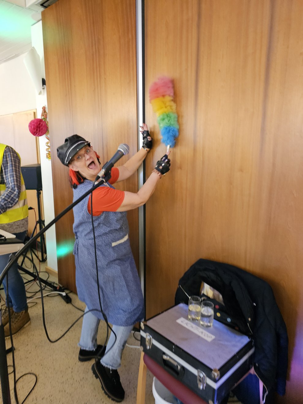 Musikerin Sonja in Action.
