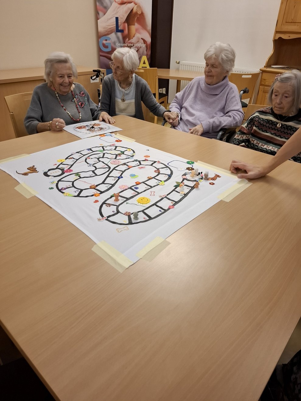 Die Bewohnerinnen und Bewohner hatten sehr viel Spaß dabei.