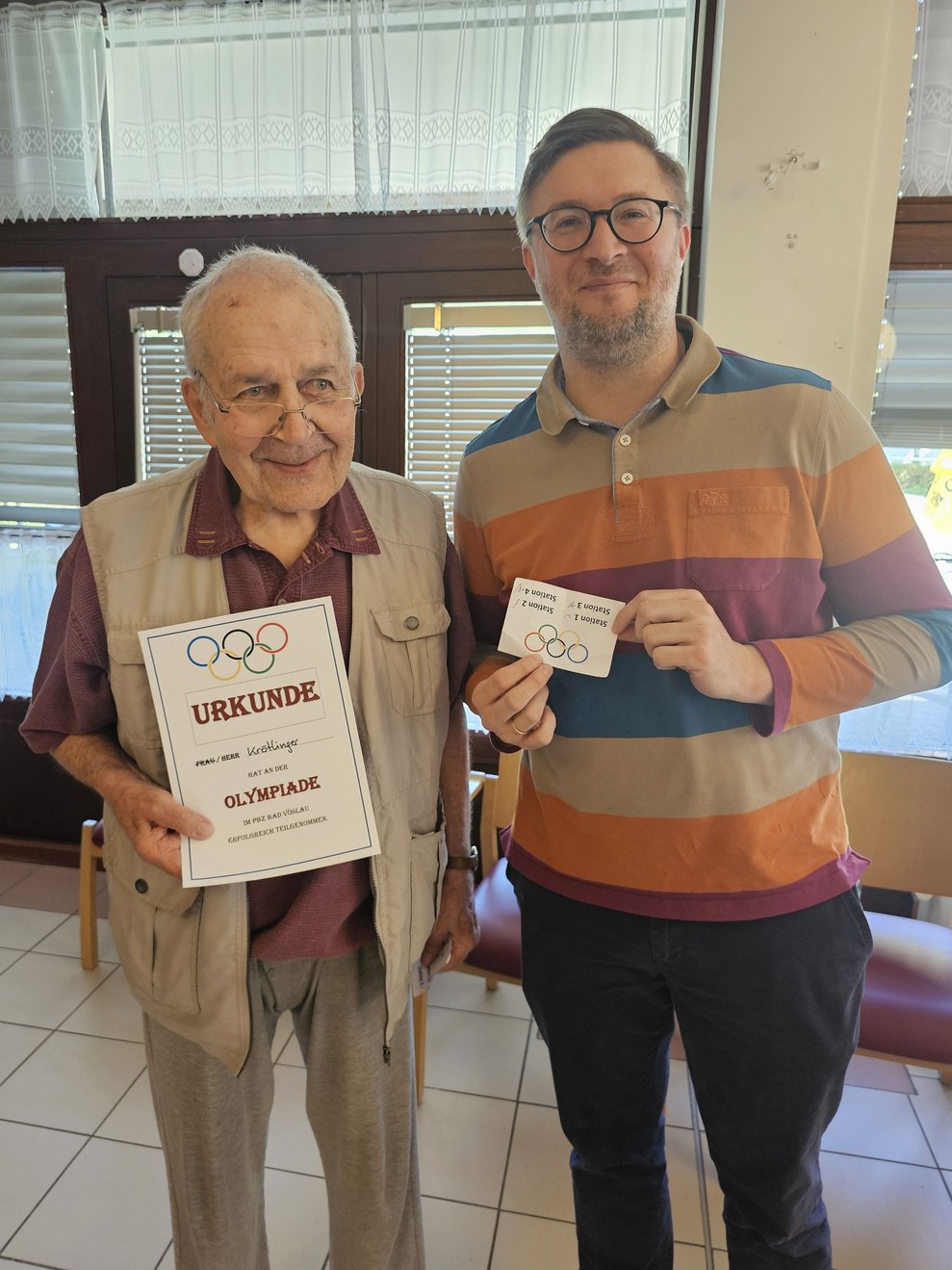 Herr Krötlinger absolvierte auch alle Stationen mit Erfolg.