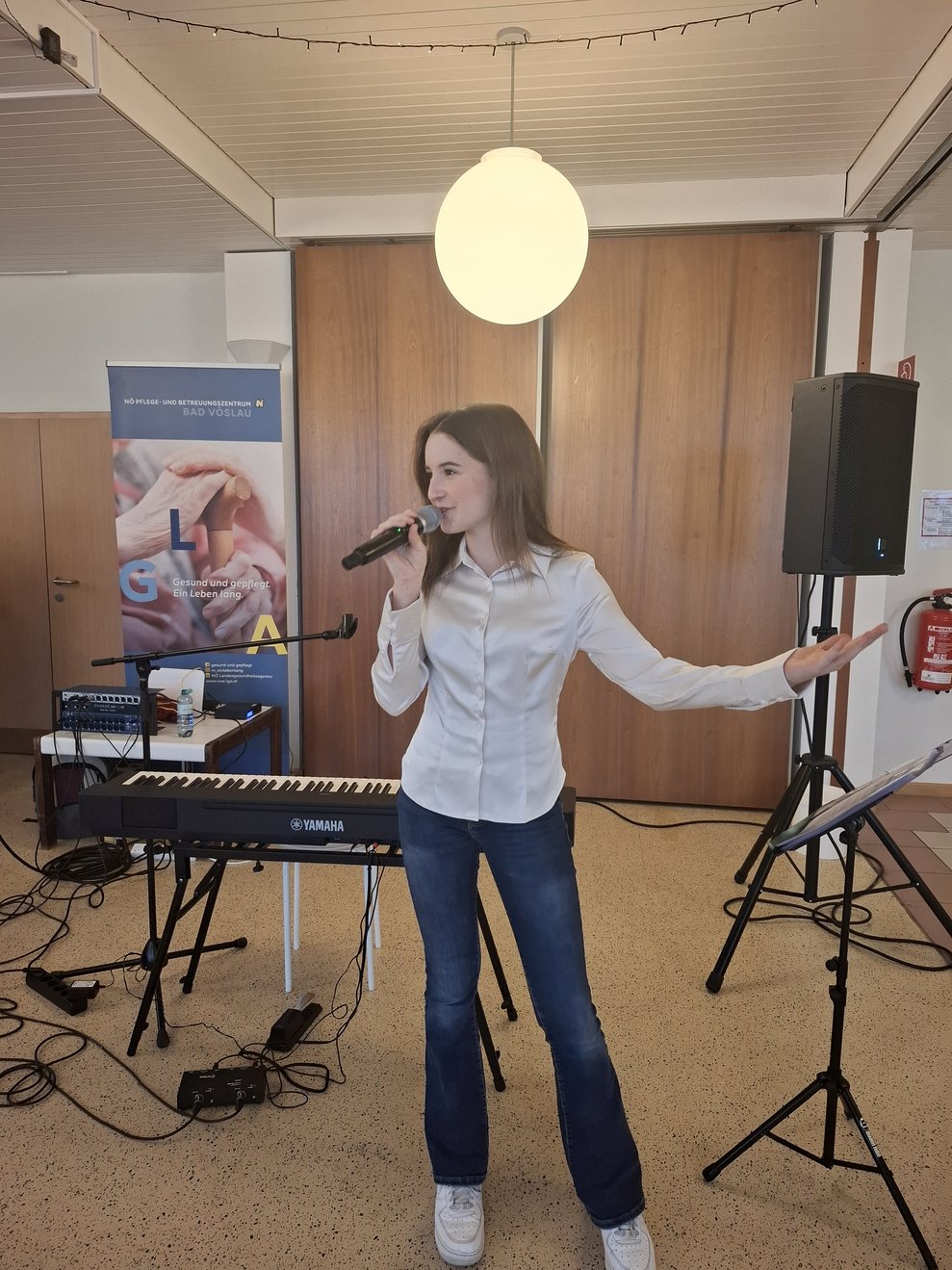 Amelie Ricca sorgte für die weihnachtliche Stimmung mit ihrem Weihnachts-Programm.