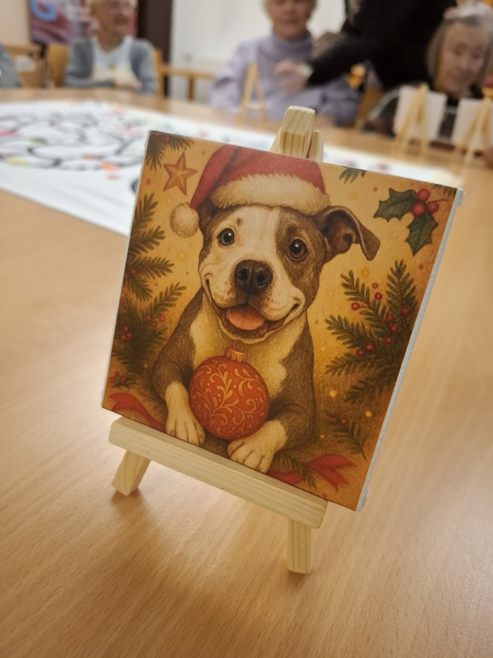 Als Weihnachtsgeschenk gab es ein Portrait von Mia.